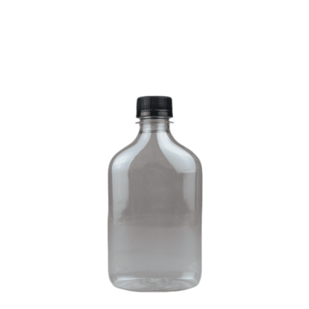 عبوة كولد برو مسطح زجاج شفاف مع غطاء محكم 200ML