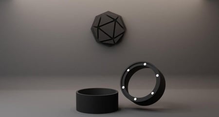 حلقة توزيع قهوة ثري دي مغناطيس مقاس 54 طويل من السعودية