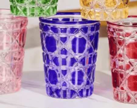 كوب زجاجي بطابع تراثي 240 مل من Glass CUP مناسب للقهوة المقطرة
