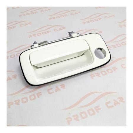 يد باب خارجي لاندكروزر 90 - 97 ابيض يسار امامي اصلي