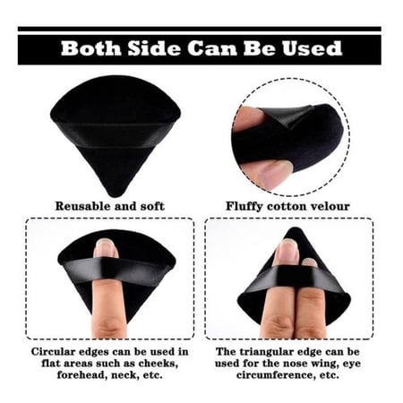 طقم اسفنجات قلوب مخملية ناعمة- قطعتين