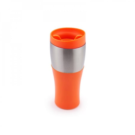 كوب حراري أستيل 450 مل برتقالي