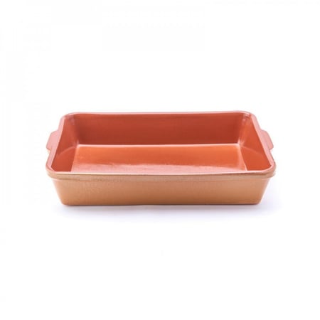 صينية فخار أسباني مستطيل مقاس 28*21