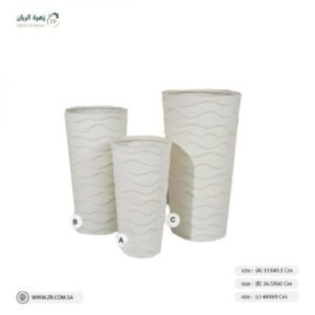 أحواض زراعية مصنوعة من الفايبر (3 مقاسات)