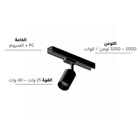 اكسسوار تراك لايت للينير علاقي W60T80
