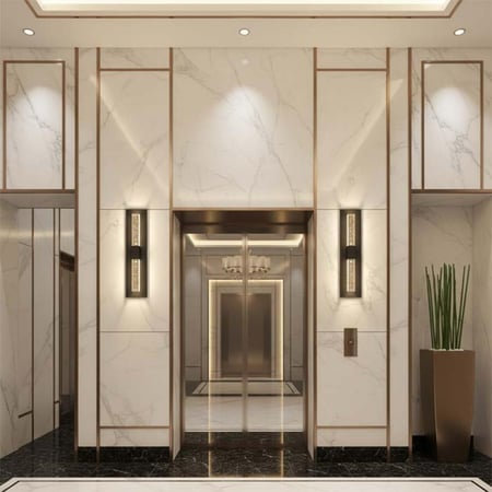 جداري كاربون خط أسود وزجاج طولي مقاسين 0410F - 0410