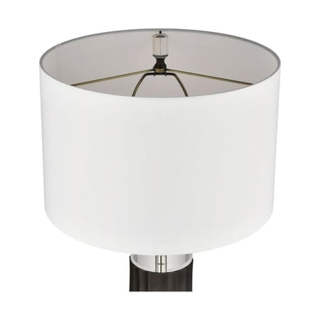 اباجورة اسطواني نصف أسود وكريستال E27H0019