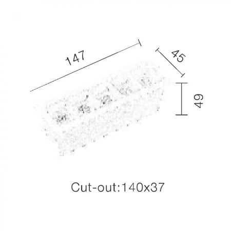 سبوت لايت ليزربليد ميني داخلي بدون وهج - أبيض مخفي بتصميم معماري 0126C-B من Siera