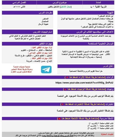 حل كتاب  التقنية الرقمية 1-3  اول ثانوي مسارات  الفصل الثالث مدرستي