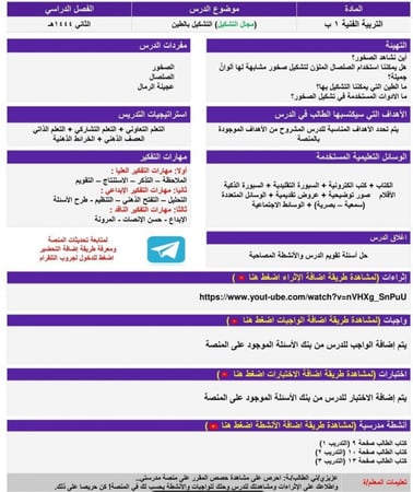 اختبارات مادة رياضيات ثالث الفصل الدراسي الثالث