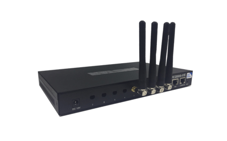Dinstar UC2000-VE-4T بوابة VoIP بأربع خطوط GSM/LTE