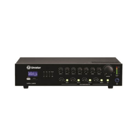 Unistar PAX-240 240W RMS / 70/100V /MP3 & Bluetooth player