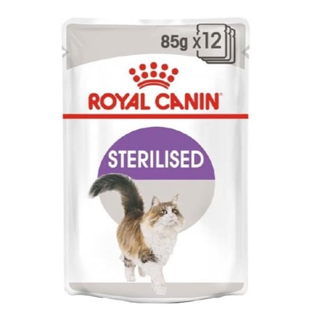 رويال كانين طعام رطب للقطط المعقمة بالمرق 85 جرام