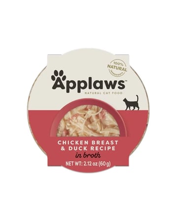 ابلاوز صحن طعام رطب للقطط - صدور الدجاج مع البط 60 جم