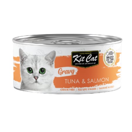 كت كات جرايفي معلبات تونا والسالمون بالمرق 70 جم