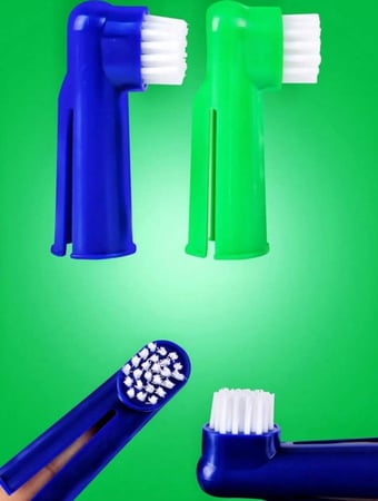 طقم العناية بالاسنان للقطط والكلاب - 4 قطع