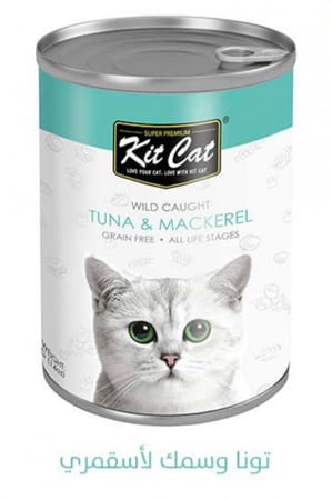 كت كات معلبات تونا وسمك الماكريل 400 جم
