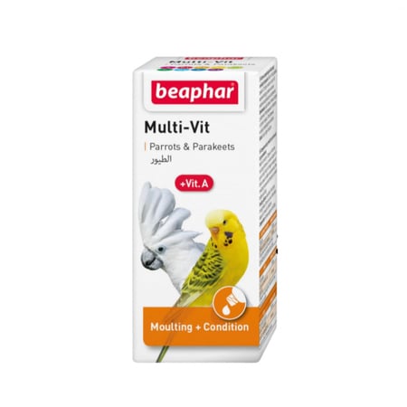 بيفار فيتامينات متعددة Multi-Vit للببغاوات والطيور الصغيرة 20 مل