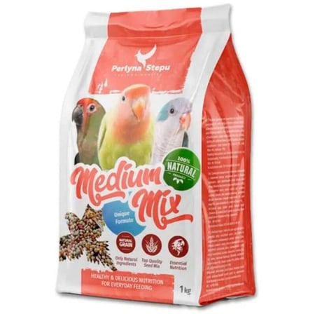 بيرلينا ستيبو طعام للطيور المتوسطه الروز والكنيور 1 Kg