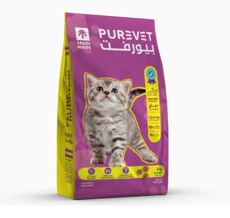 بيورفت طعام جاف للقطط الصغيرة بالدجاج والبطاطس 15 Kg