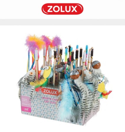 زولكس لعبة قطط صنارة صيد اشكال متنوعة - صنارة واحدة