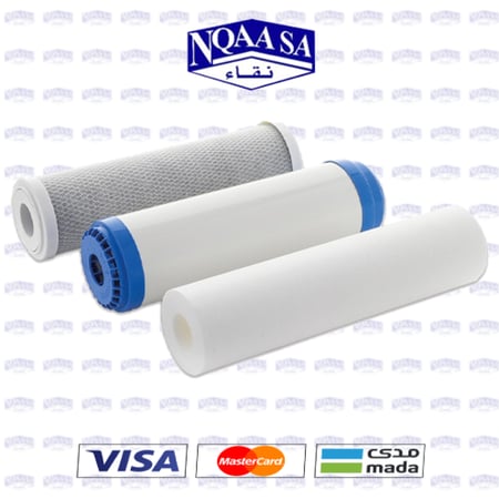 طقم  غيار الفلاتر فتنامي او تايواني  لستة اشهر  (ثلاث مراحل)