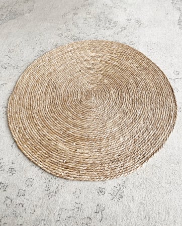 سجادة خوص دائرية