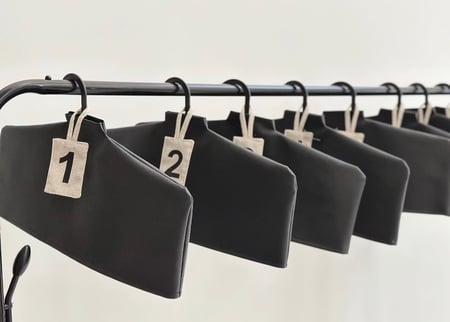 تعليقة جلد عبايات مع الأرقام