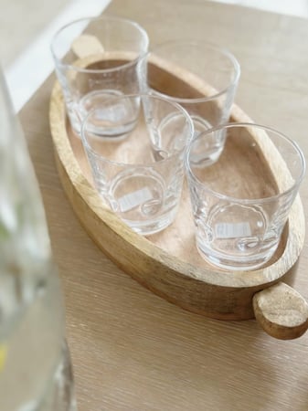 صينية تقديم خشبية