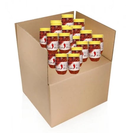 جملة كرتون ( بصل كرنشي مع الفلفل ٢٤ علبه ) مقاس ٣٠٠ بسعر الجمله