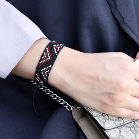 سوارة خرز  السدو الاسود