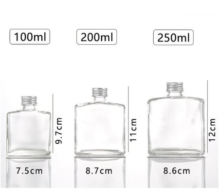 كرتون قوارير زجاج شفاف 200 مل (90 حبه)