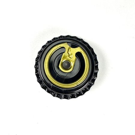 غطاء اسود تاجي مع مقبض فتح وسطي (100) حبه