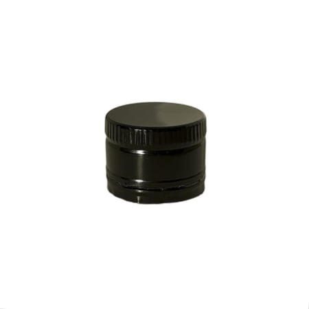 غطاء الومنيوم اسود مقاس  32 مم (100) حبه