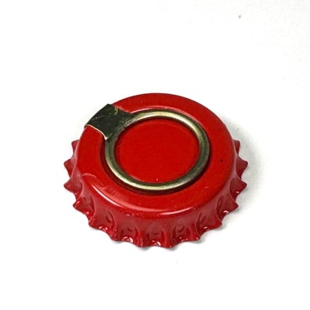 غطاء احمر تاجي مع مقبض فتح جانبي (100) حبه