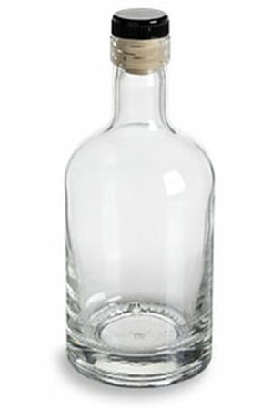 كرتون قوارير زجاج شفاف عالي الجودة و قاعدة سميكة 100 مل  (96 حبه)