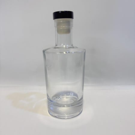 قارورة زجاج شفاف 200 مل جنتل