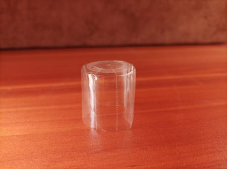 شرنك شفاف مع حافة فتح مقاس قطر ٣٠ مم  ارتفاع  ٣٠ مم (100 حبة)