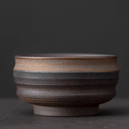 كوب حجري ناعم مذهب