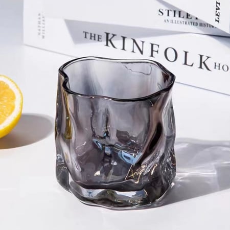 كوب زجاجي لون أسود 200 مل