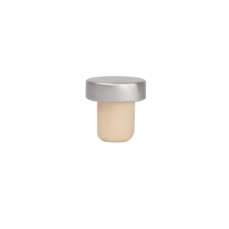 غطاء ربل لون فضي مقاس 20 مم - 50 حبة في الكيس