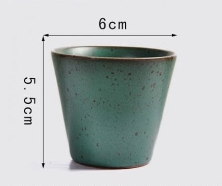 كوب قهوة اسبريسو 70 مل أخضر