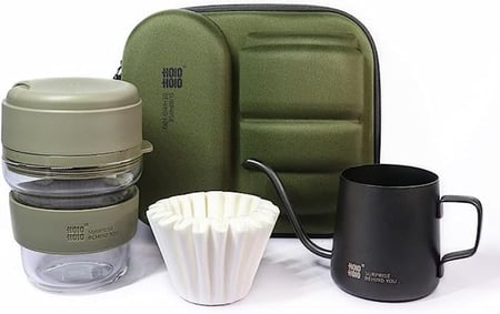 أدوات تقطير قهوة V60  شنطة زيتي ماركة هلو هلو