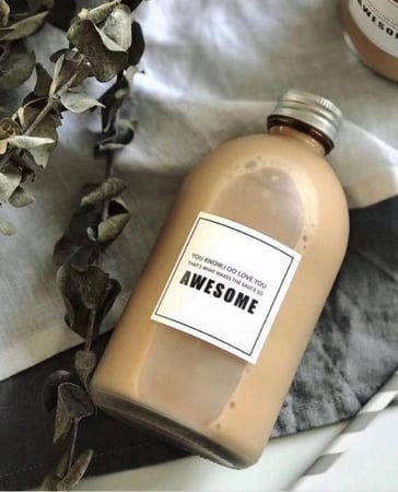 قارورة زجاج شفاف 350 مل