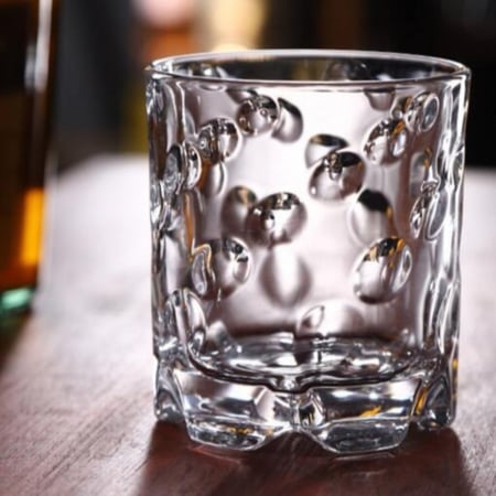 كوب زجاجي دوار قطرات المطر سعة 285 مل