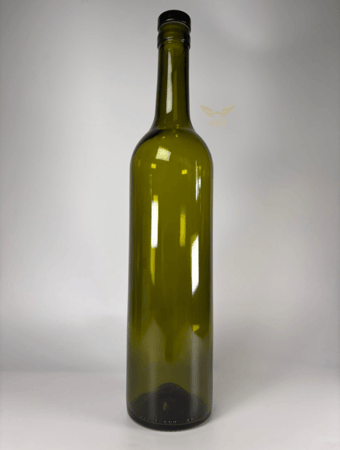 كرتون قوارير زجاجية اخضر اللون 32سم ارتفاع حجم 750 مل (35 حبة)