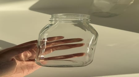 قارورة زجاج شفاف 300 مل