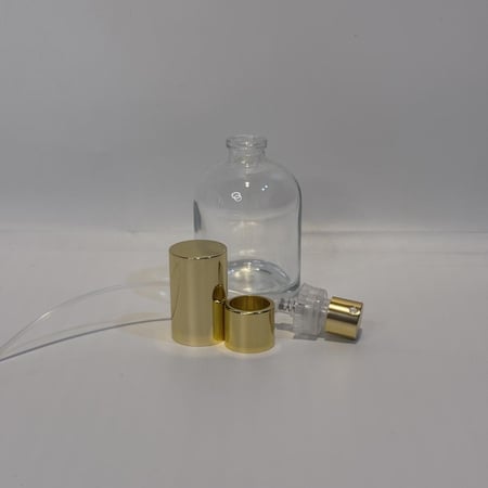 علب عطور بخاخ زجاج مع غطاء كبس باليد أسود 30 مل حبة واحده