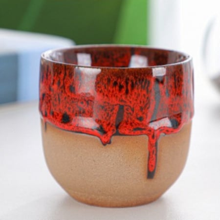 كوب  فخار 180 مل أحمر