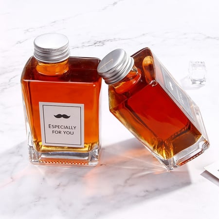 كرتون قارورة زجاج شفاف 300 مل ( 50 حبة )